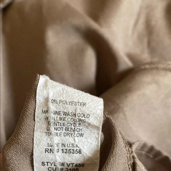 Charming Charlie small taupe shirt - Picture 4 of 5